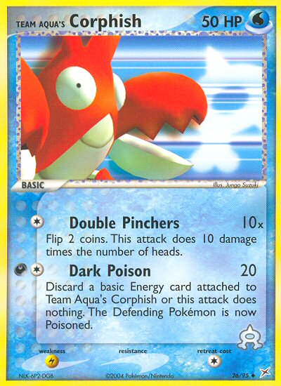 Team Magma v Aqua Team Aqua's Corphish #26/95